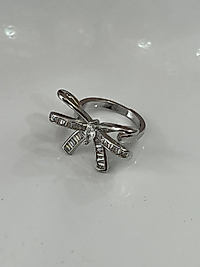 Kurdele model gümüş renk yüzük