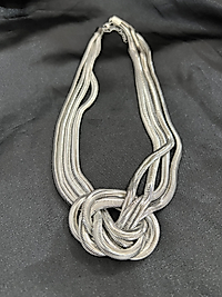 Üçlü italyan zinciri gümüş renk çelik kolye