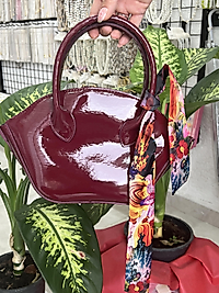 Bordo renk zara model ve kurdele detay çanta