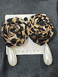 Leopar desen Tasarım küpe