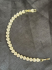 Kalp model taşlı xuping bileklik