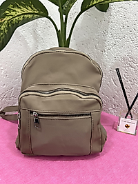 Bej renk dört gözlü kadın sırt çantası