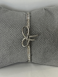 Kurdele model taşlı kelepçe