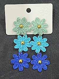 Sallantılı çiçek küpe