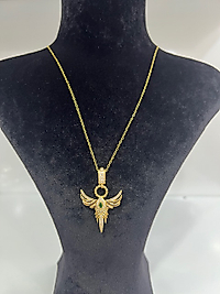 Kanat model çelik kolye