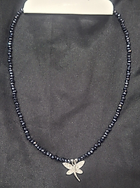 Yusufçuk model Lacivert boncuk kolye