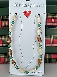 Deniz kabuğu model halhal