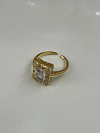 Tektaş model gold çelik yüzük