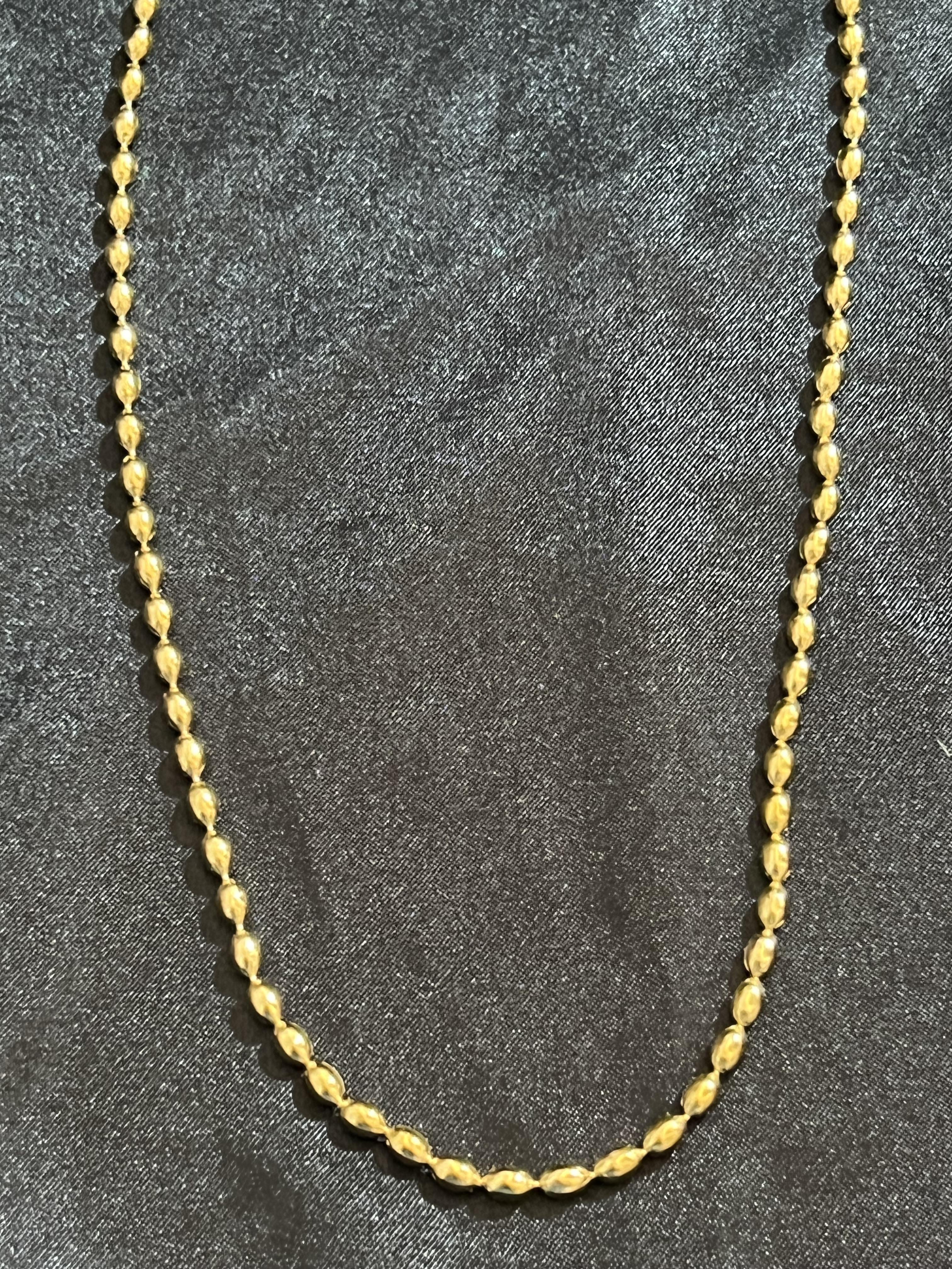 Arpa taneli Gold zincir kolye