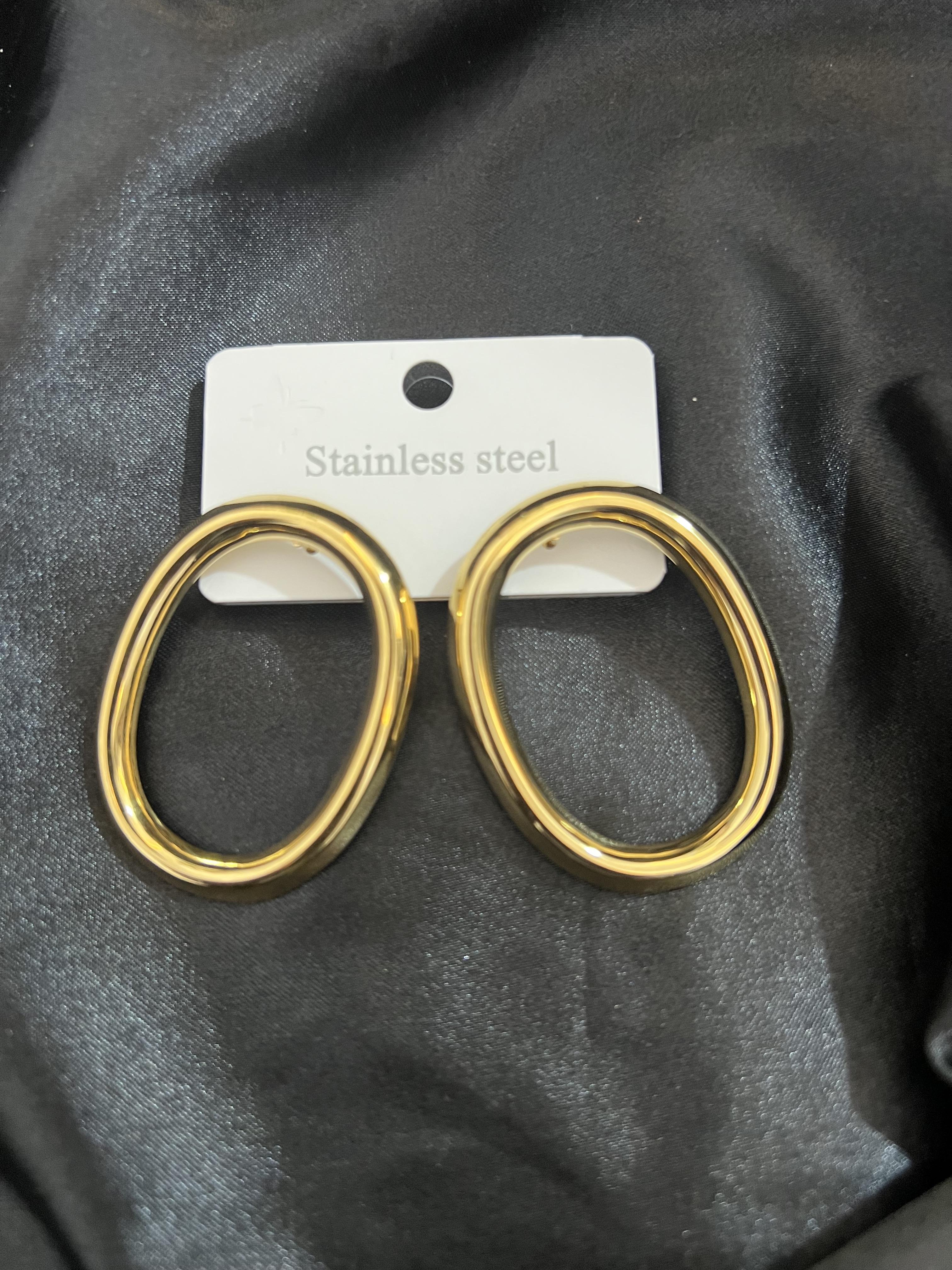 Oval model çelik gold renk