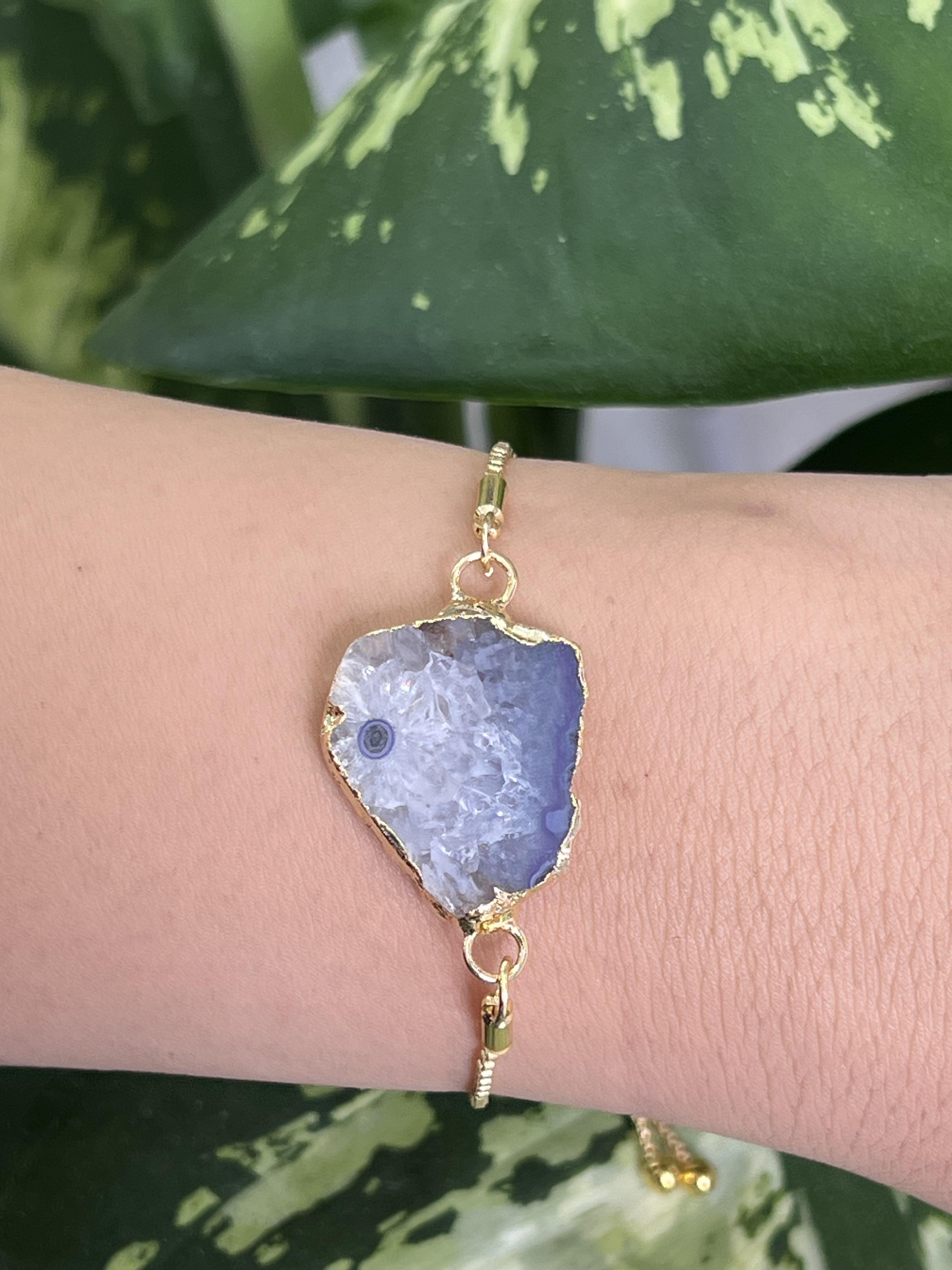 Doğal taşlı kadın bileklik