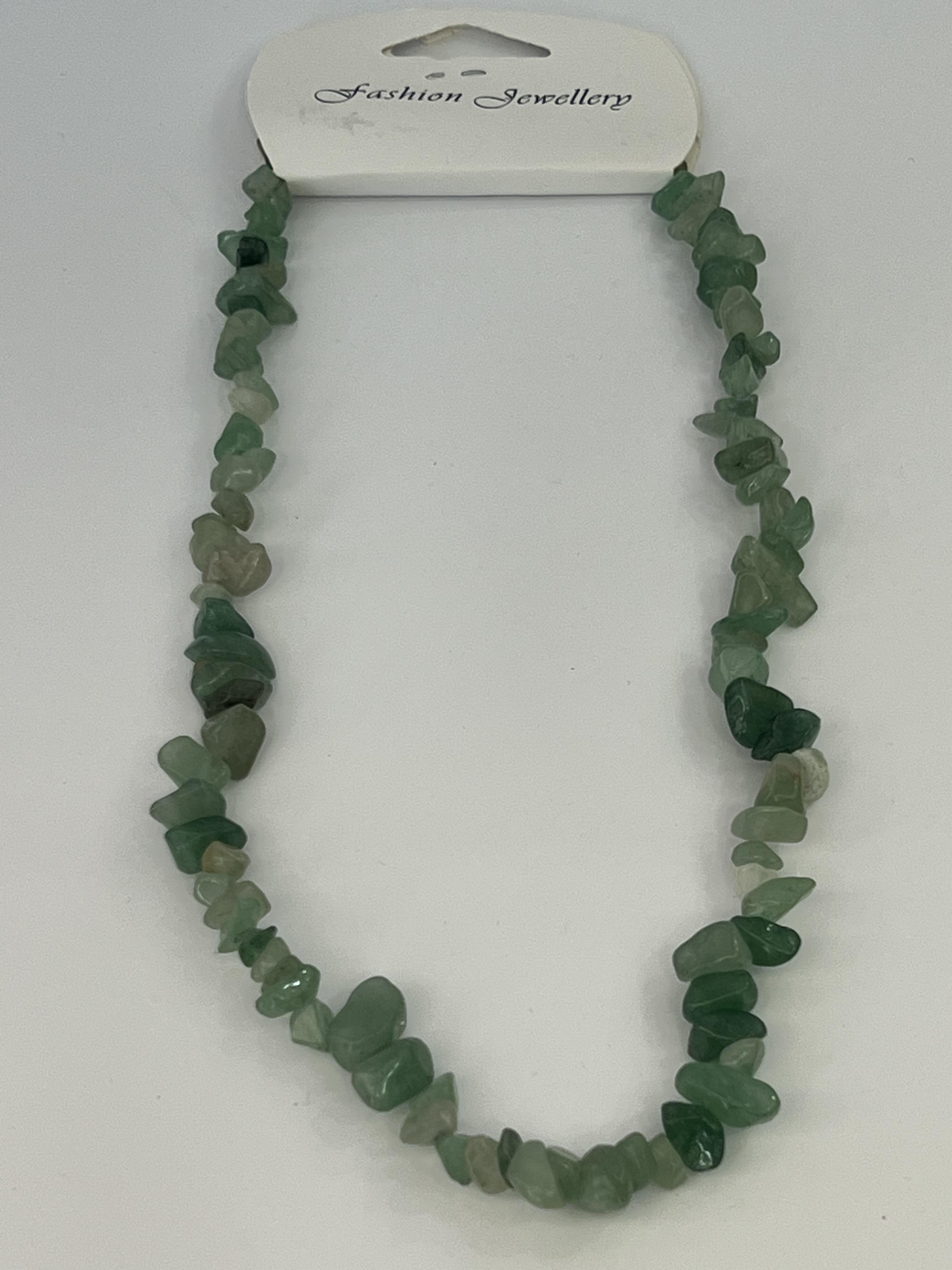 Aventurin doğal taş kolye