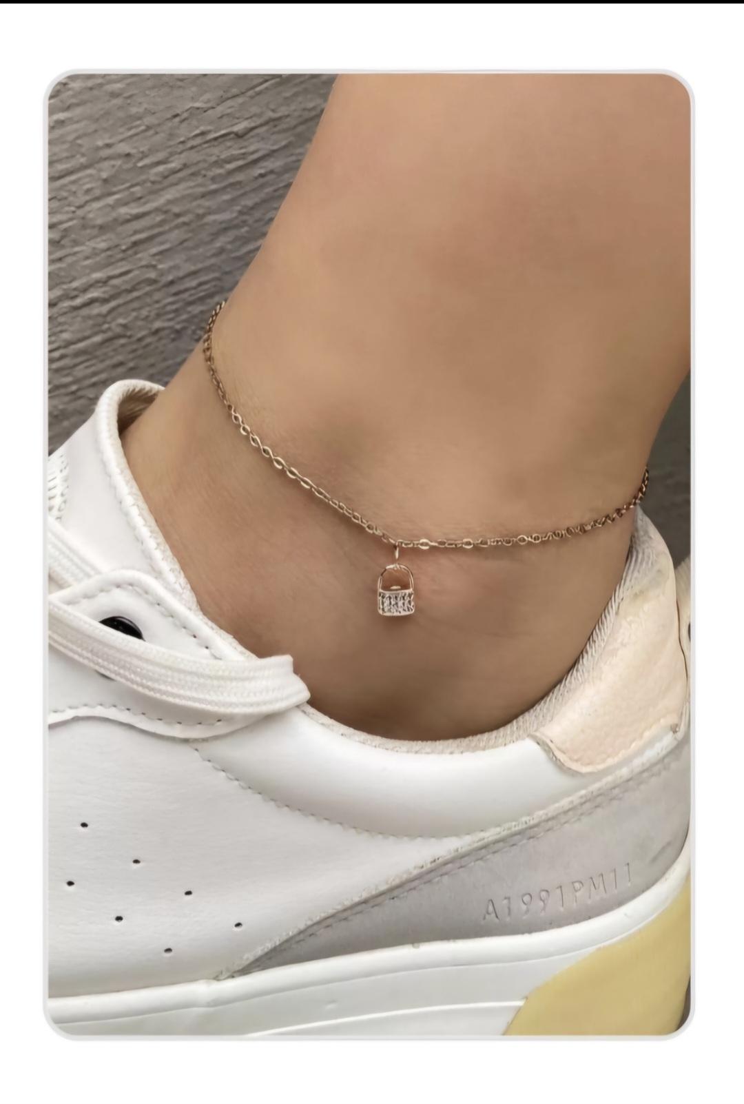 Kilit model rose gold halhal