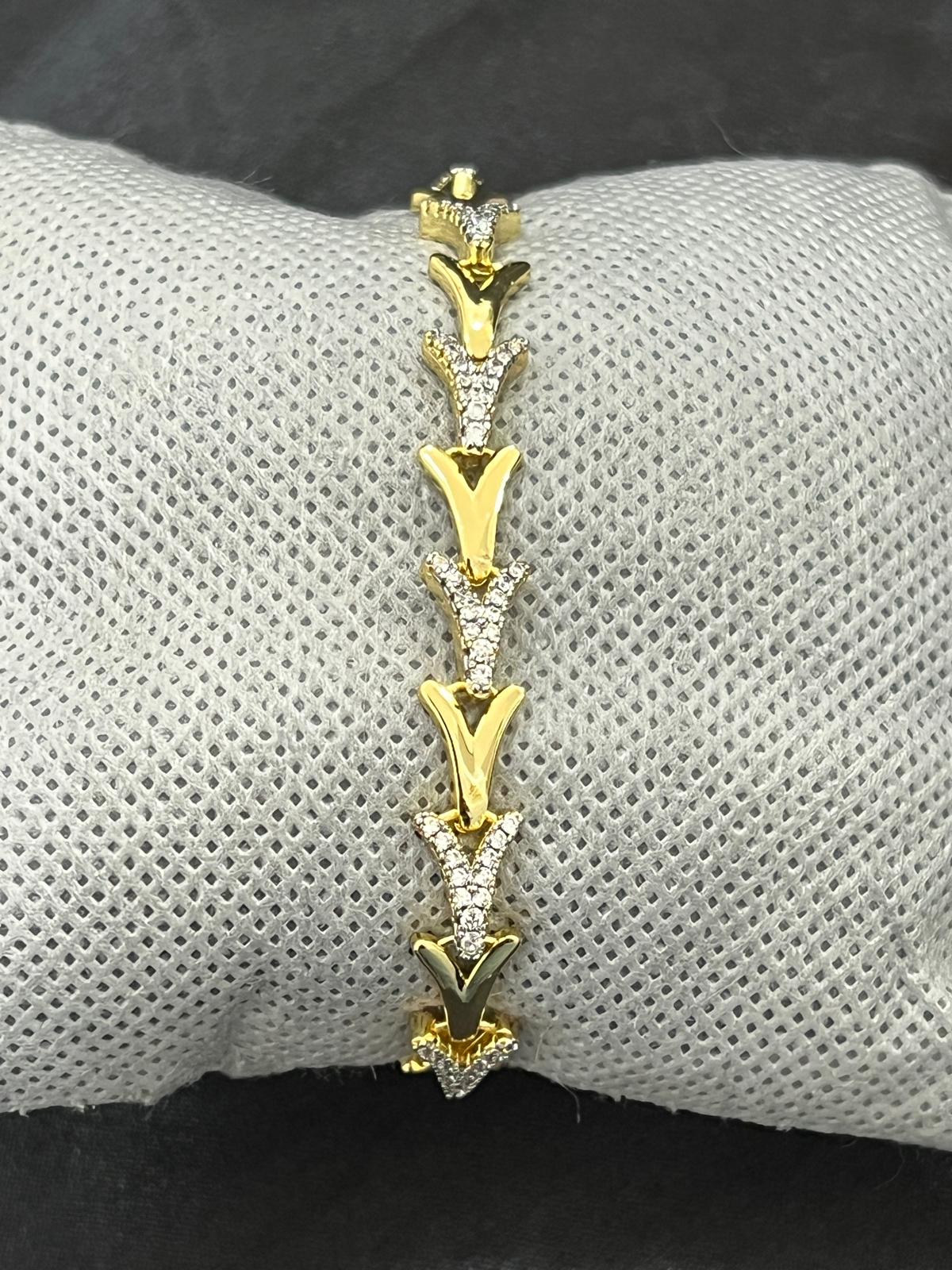 Taşlı gold Xuping bileklik