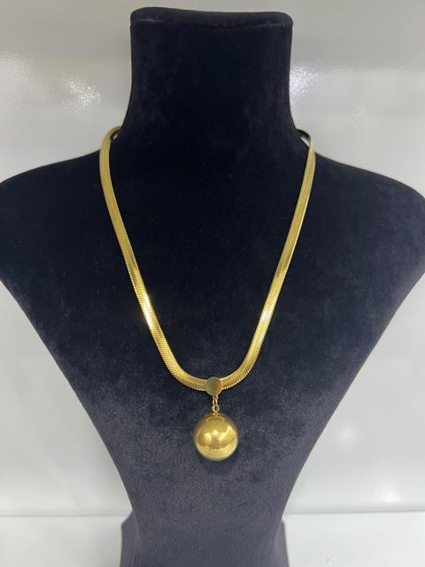 Gold çelik kolye